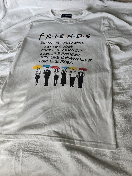 Fancyoube Tops - FRIENDS Graphic Tee with Colorful Umbrellas 3/$20